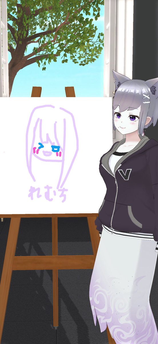 _yorutuki_remu's tweet photo. 仲良くしてくれてるdlolbに書いてもらいました！
可愛く描いてくれてありがとう〜！！
@dlolb88 https://t.co/Ra3B1LzRAK