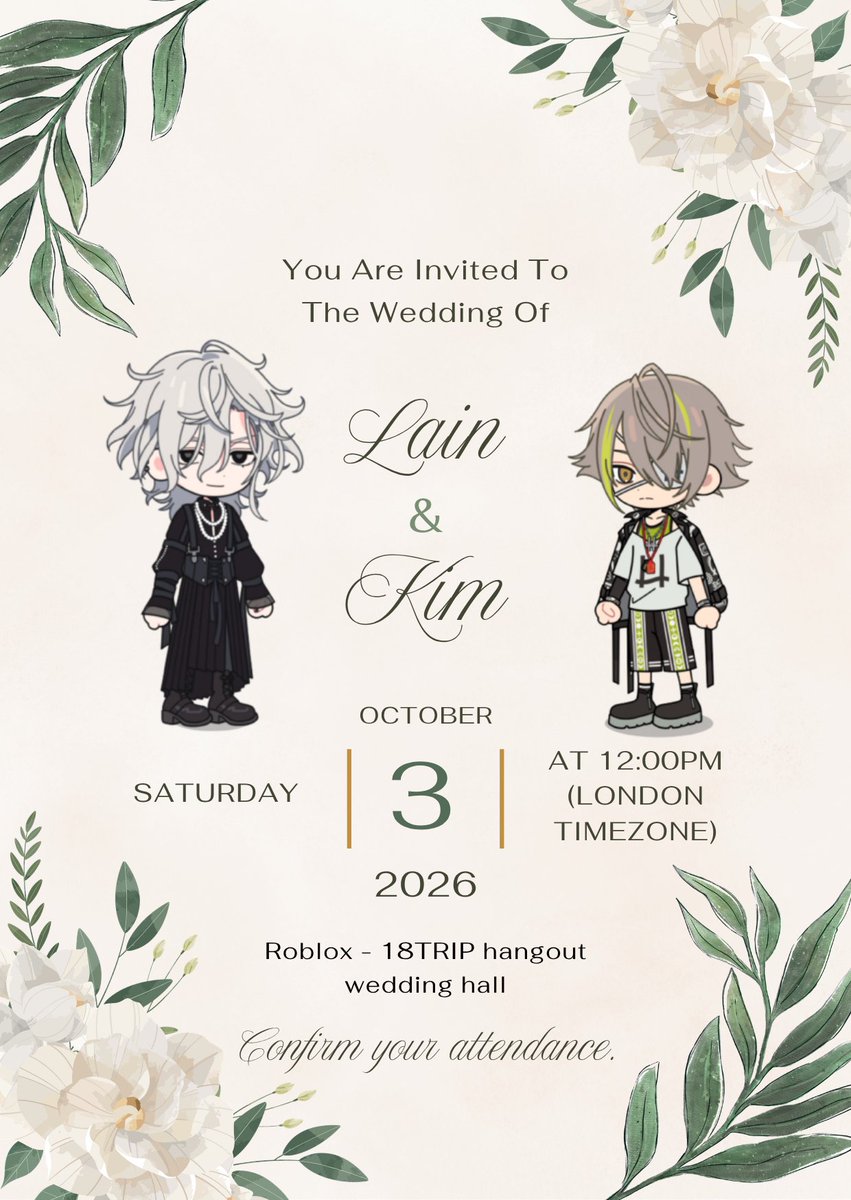 chiitaou's tweet photo. ITS TOMORROQWW guys you better come ok whos gonna be the priest the flower girl and the persom who brings the bride (me😂😂) https://t.co/GevyP7FltG