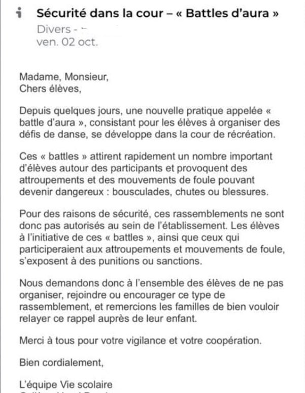 y_anou's tweet photo. Interdire les battle d’aura ca donne trop d’aura aux battle d’aura car ca implique qu’il y a trop d’aura https://t.co/2qFRtbqKOb