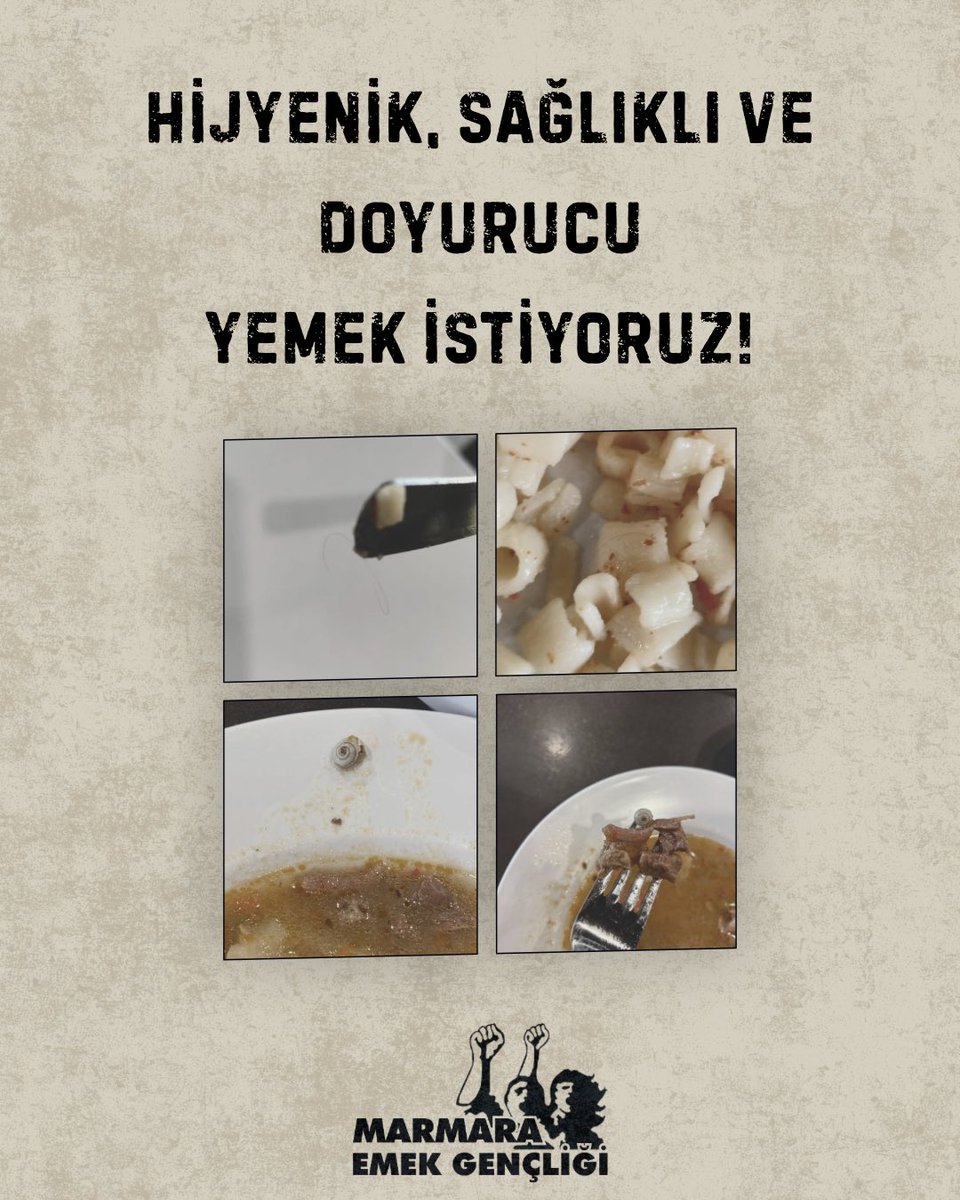 marmara_eg's tweet photo. Yeni dönemin ilk haftasında yemekhanede yaşadığımız sorunlar, ilk değil. Marmaralılar olarak aynı sorunları tekrar yaşamak istemiyoruz. 
 Yemekhane koşullarımızı iyileştirmek için; hijyenik, sağlıklı ve doyurucu yemek hakkımız için mücadeleyi büyütelim! https://t.co/FI1JiYvOXW