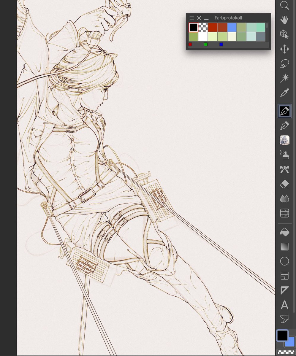 Julielein07's tweet photo. Drawing odm gear is fun 
#aot https://t.co/KhXEgFIChs