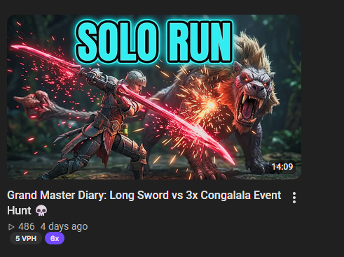 ItsHawx's tweet photo. I once again have to ask: MH regularly posts official renders and the ingame cutscenes also make the monsters pose

Why use AI slop?
It is NOT difficult to make a screenshot or download a render to make thumbnails
You won't learn to make better video packaging like this https://t.co/BexYRn9Ch9