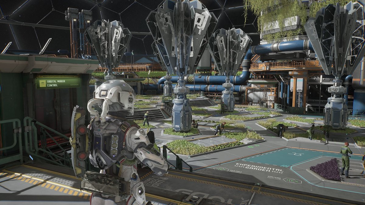 TheExpanseRPG's tweet photo. The lush greenery of Ganymede is a captivating reminder of Earth. These gardens are a triumph of human intellect and a remarkably fragile system maintained on the brink of the frozen dark. One wrong move, and the void will reclaim what belongs to it. https://t.co/KcWdKDUfeM