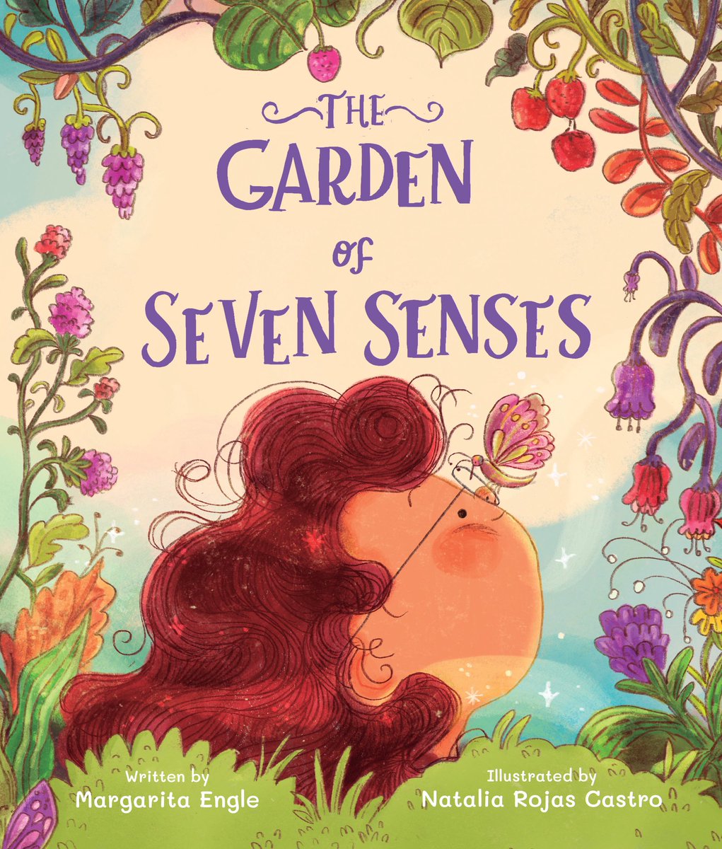 margaritapoet's tweet photo. The Garden of Seven Senses is a Junior Library Guild Selection (April, 2027 publication by @Simonkids). #STEMbook #PictureBook #LatinxBooks #LatineBooks #MargaritaEngleBooks #garden #Sensorygarden #library https://t.co/3sHFP9MGSD