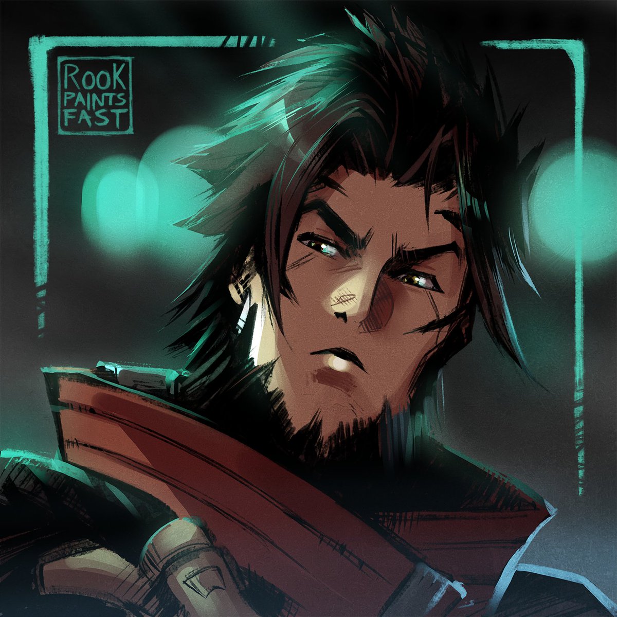 rookpaintsfast's tweet photo. Another one for my overwatch portrait series #emre #overwatch #fanart #overwatchfanart https://t.co/lI73kCr6Nd