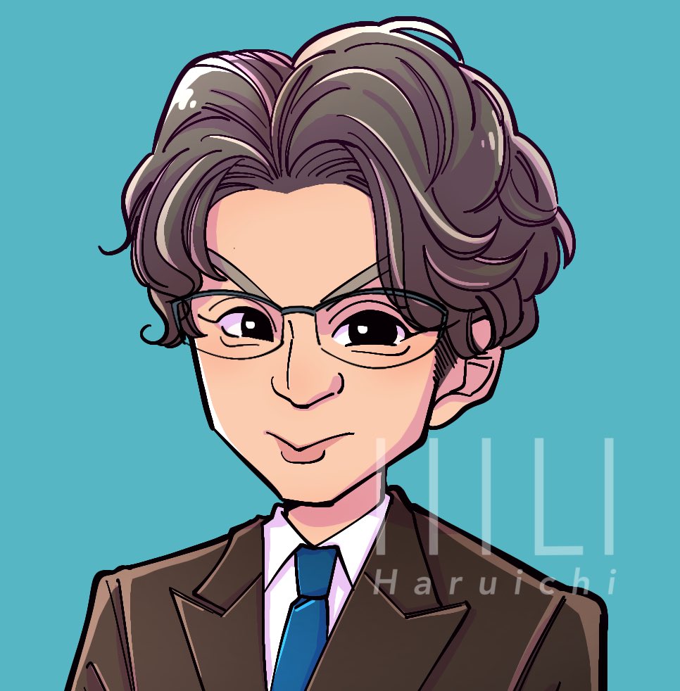haru1_studio's tweet photo. お仕事用の似顔絵を描かせていただきました。
スーツって良いですよね☺️
#似顔絵
#アイコン
#イラスト
#art https://t.co/0tWlQsOZ6D