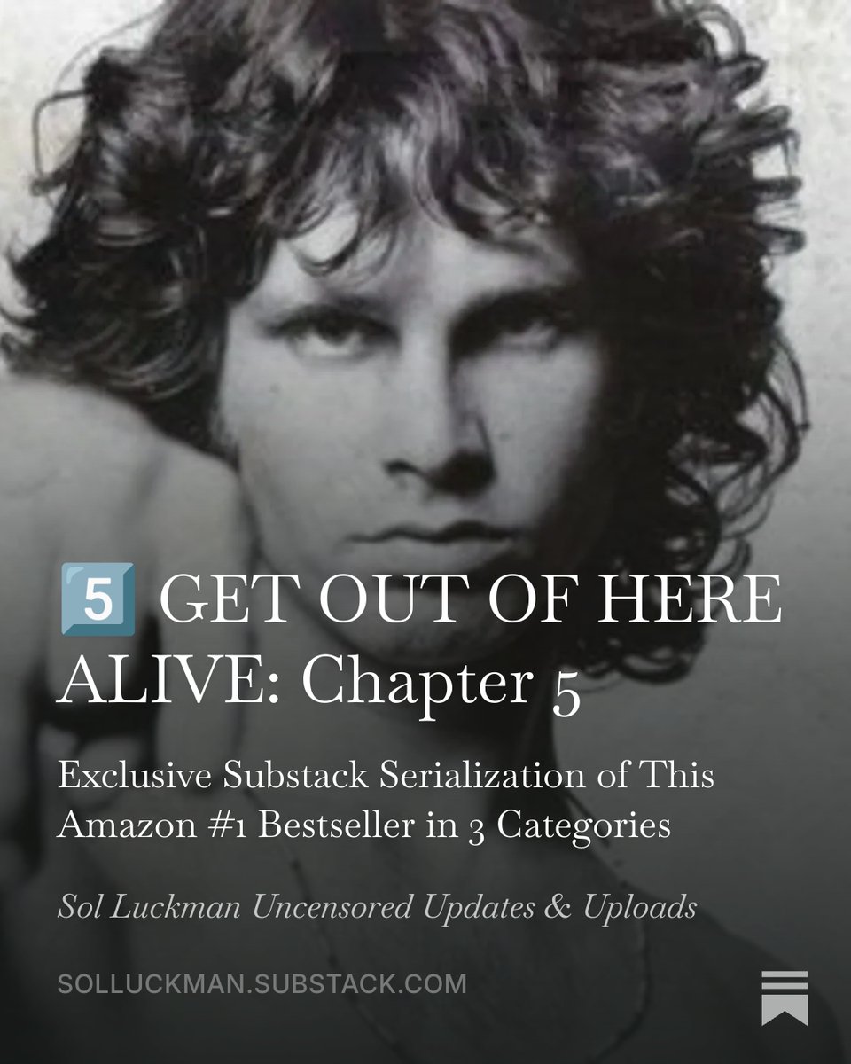 Errantfest138's tweet photo. 5️⃣ GET OUT OF HERE ALIVE: Chapter 5
https://t.co/ZYpS4TOVdC
Exclusive #Serialization of This Amazon #1 #Bestseller in 3 Categories
#attention #powerofattention #mentalhealth #digitaldetox #socialmedia #socialmediaaddiction #book #books #nonfiction #audiobook #audiobooks #mind https://t.co/yKrytvlrNR