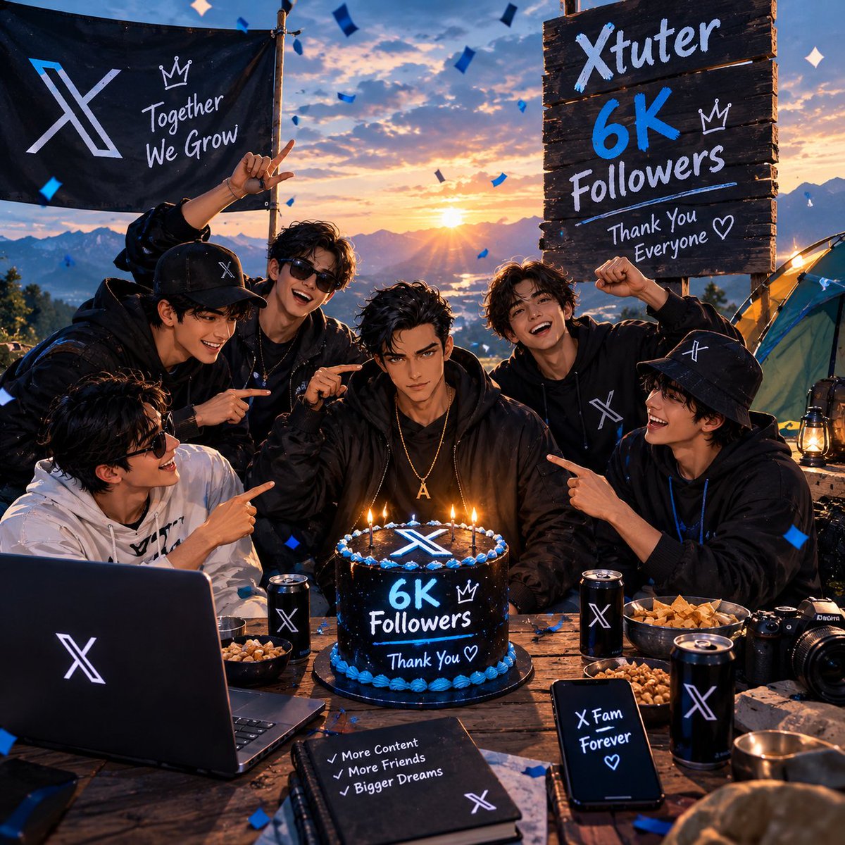 Akash546822's tweet photo. 6K Followers! 🎉💙
From one post to a growing family — thank you for every Like, Repost, Comment &amp; Follow 
We grow together, we celebrate together 
Here’s to the next milestone 

#Xtuter #6KFollowers #ThankYou #XFam #TogetherWeGrow #KeepGrowing https://t.co/TKETWEaVtL