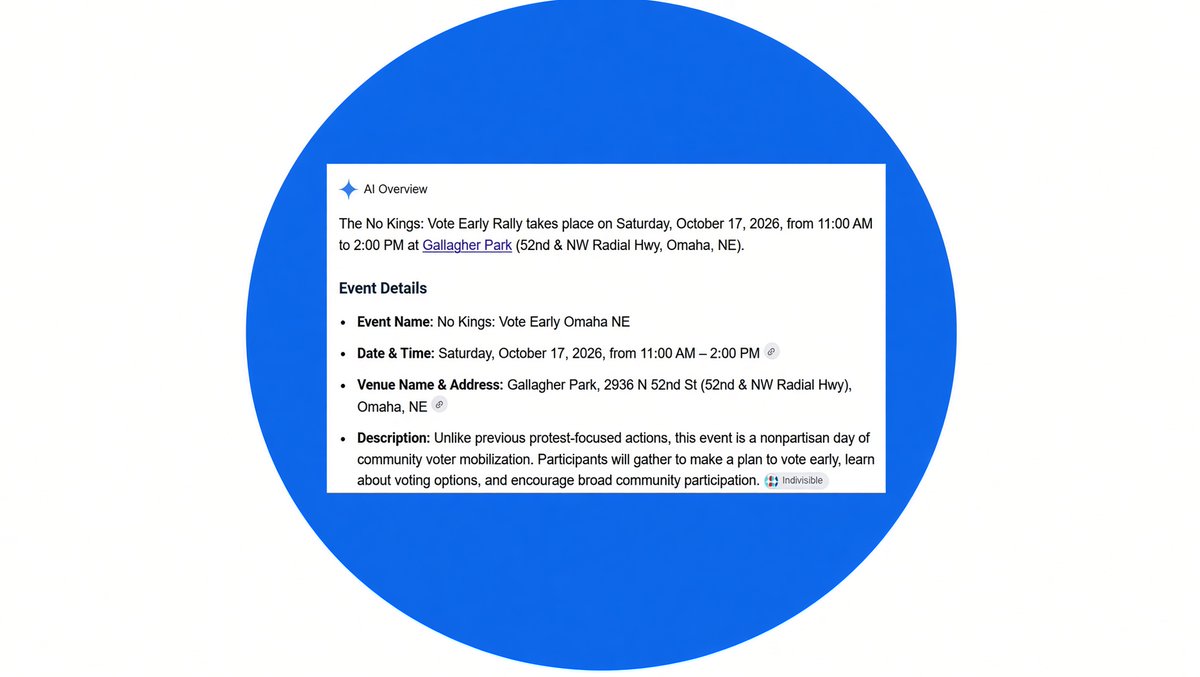 Frost16Frost's tweet photo. @ImBreckWorsham #NoKings #BlueDot
Here's your chance Blue Dot be there or be square.
The No Kings: Vote Early Rally takes place on Saturday, October 17, 2026, from 11:00 AM to 2:00 PM at Gallagher Park (52nd & NW Radial Hwy, Omaha, NE). https://t.co/TKRXHYDkWU