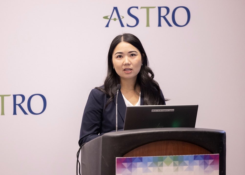 ShannonJiangMD's tweet photo. So awesome and thankful to be part of the @ASTRO_org press program a second year in a row! Presented on our study which found that omission of radiation is linked to lower endocrine therapy adherence in early stage breast cancer. @SitemanCenter @WashUMedRadOnc @washumedicine https://t.co/KIwVVBR9G5