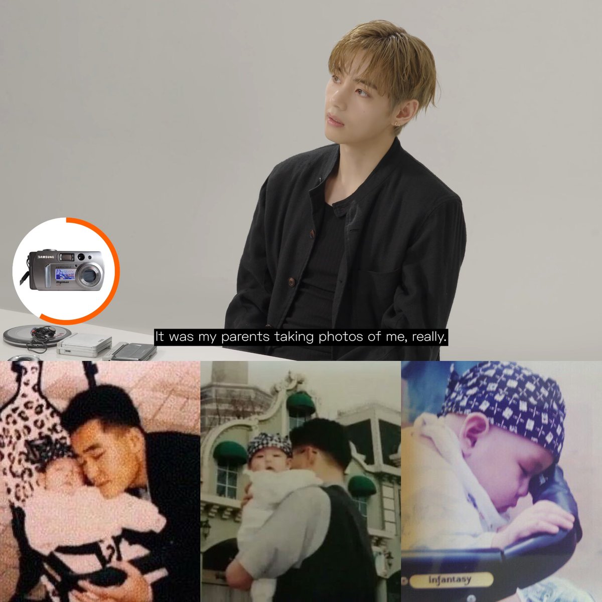 Taehyungimpact's tweet photo. “It was my parents taking photos of me, really.”— Taehyung 

🥹🥹 precious memories https://t.co/HS8G6FPx5o