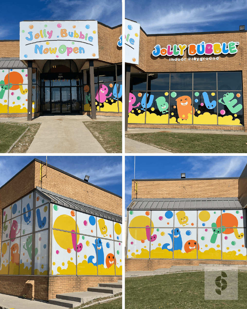 SenSigns's tweet photo. Something playful just landed in Whitby for @thejollybubble. Window graphics inside and out, interior signage, plus custom LED channel lit letters. Sensational Quality. Sensational Service. Pointing you in the right direction for over 25 years. #SensationalSigns https://t.co/2MPrhM1gnt