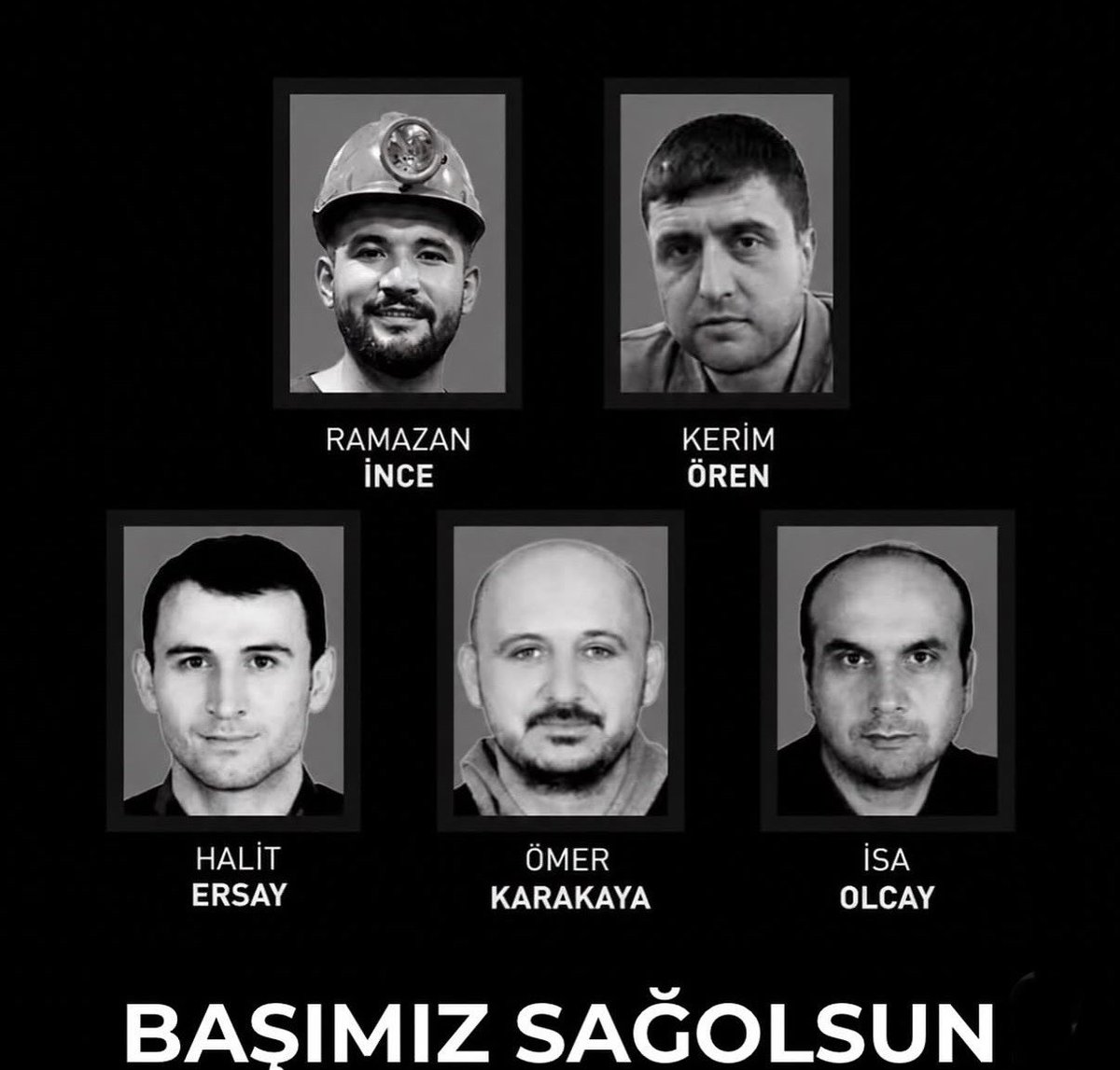 Borte1944_'s tweet photo. Manisa Soma maden göçüğünde hayatını kaybeden maden emekçilerimize rahmet, ailelerine sabır diliyorum.
Bir annenin oğlu, bir çocuğun babası, bir eşin hayat arkadaşı artık yok.. 

#MadenKazası #Manisa https://t.co/RGcW9QtVMg