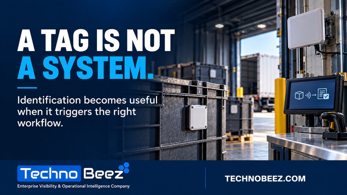 technobeez_'s tweet photo. An RFID tag can identify an item. A connected system turns that event into a usable receiving, custody, inventory or dispatch workflow. The value is not the read alone. It is the action the business can take next.
#RFID #TechnoBeez https://t.co/qg55KZ1SJ5