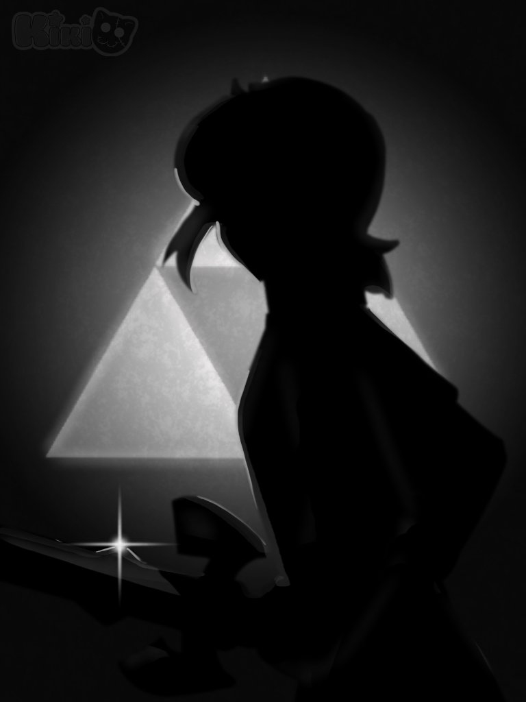 a_fresh_art's tweet photo. For  the Inktober prompt: Relic, I decided to do something simple. The silhouette did prove to be a bit more difficult than expected.  #inktober #inktober2026 #legendofzelda https://t.co/b19uHX9TJt