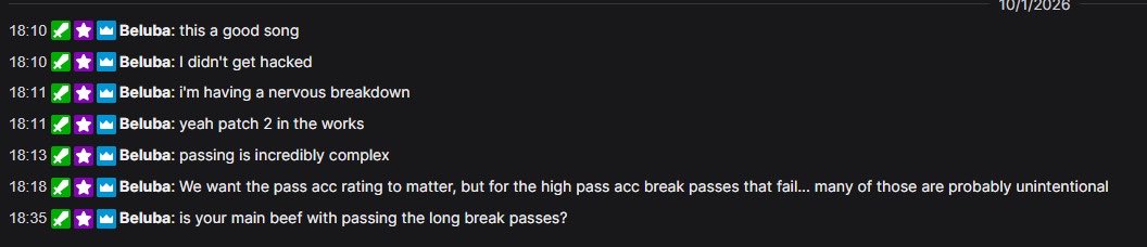 SwagGodly_YT's tweet photo. Yes, @Beluba was in my stream last night.

No, he’s not actually having a nervous breakdown 😂 He was clearly trolling.

While he was in the stream, I told him everything I could think of that needs fixing IMO — unlimited reaches, rebound bounces, passing in general (break passes + half court), ghost contests, speed ups/slow downs, etc.

He also said Patch 2 is already in the works and that they’re working hard on the issues with the game right now.

As for the deactivation/reactivation, profile pic change and name change… I have absolutely no idea 😭 Maybe it’s some hidden message like y’all have been breaking down trying to figure out 💀

But Mike is still working on the game, and hopefully Patch 2 comes soon and addresses the major issues because 2K27 has the POTENTIAL to be an AMAZING game 🙏🏼