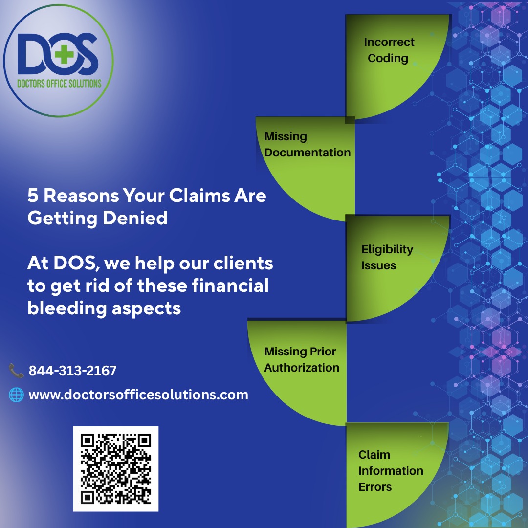 DoctorsOfficeS's tweet photo. Claims getting denied? Incorrect coding, missing records, eligibility gaps, prior auth, and claim errors can cost you. DOS helps get claims paid faster.
📞 844-313-2167 | https://t.co/3pn0BWNYuS #MedicalBilling #ClaimDenial https://t.co/hw0CzStdxt