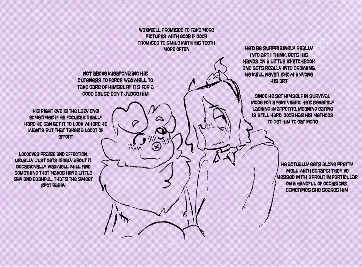 azz_olotl's tweet photo. My headcanons that only I care about. This is most certainly not everything I have on them but I dont think I could possibly fit all of that in a few pages. The last one has nsfw hcs so it can go here ok? Ok #dandysworldnsfw https://t.co/Bbp5gpGlU2