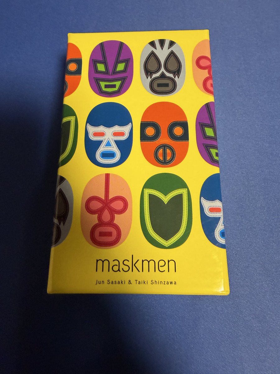 katanauriko's tweet photo. ショッテントッテン沼り中。

リアルでバトルラインをプレイ🃏

マスクメンも面白かった〜🎭
最初の手番を決めるのに
「プロレスを観たのはいつが最近？」って（笑）

#ボードゲーム #ショッテントッテン #バトルライン #マスクメン https://t.co/sQzVEgtrza
