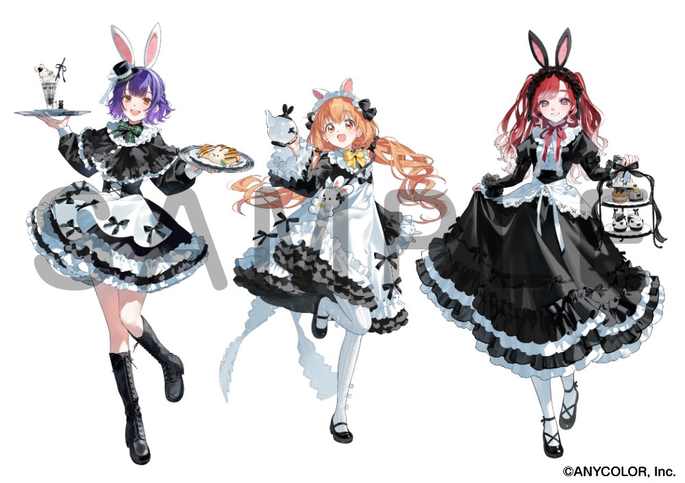 ug0nba's tweet photo. 「にじさんじ×アニメイト」のビジュアル担当致しました！ｳｻﾁｬﾝすぺしゃーれの皆さんです🐇☕
期間は10/22〜11/17がアニメイトカフェ池袋、天王寺、名古屋、10/24～11/17がアニメイトカフェスタンドラシック福岡天神で開催とのこと　何卒～　
#にじさんじ #Speciale #すぺしゃーれラビットカフェ https://t.co/bZ9fYZpjrf