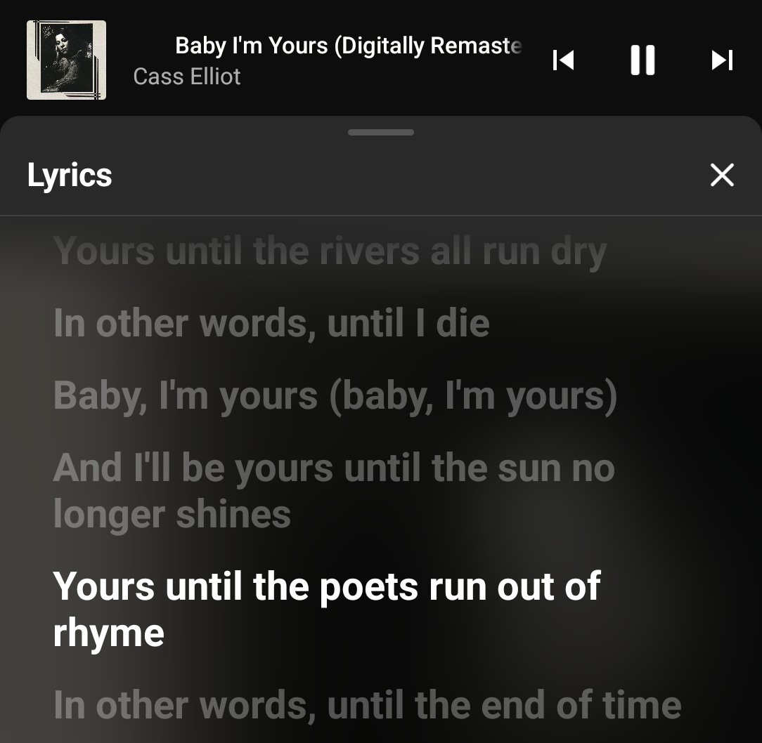 Shivamm42's tweet photo. Was today years old when I found out it's a lyric of baby I'm yours.
I thought he worte that shit!

I was driving and this played and i was wait a min- https://t.co/NXNOji5zKx