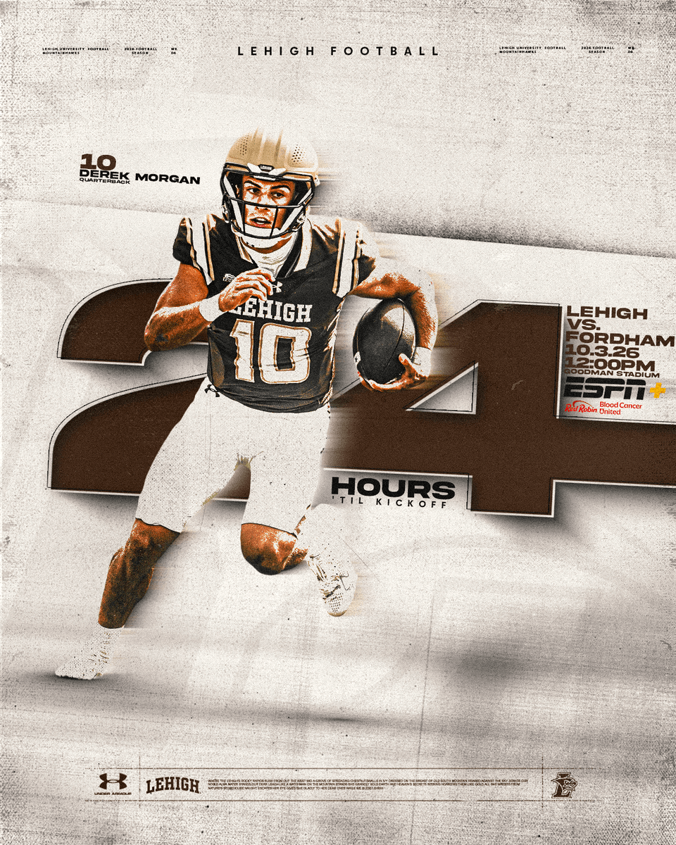 LehighFootball's tweet photo. 2️⃣4️⃣ hours to go... ⏳🏈

#TheNest https://t.co/8f4CuQkfvs