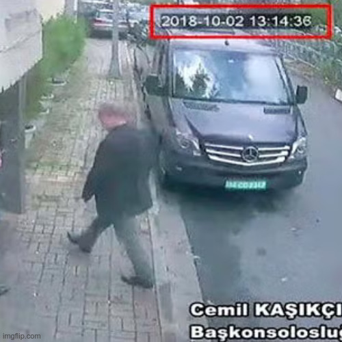 LiamOMaraIV's tweet photo. #MohammedBinSalman, de facto leader of #SaudiArabia, oversaw the assassination in #İstanbul, on #ThisDayInHistory in 2018, of Saudi dissident and #WashingtonPost reporter #JamalKhashoggi. His body was dismembered and destroyed, and the murder was covered up with US assistance. https://t.co/6O6psI33S2