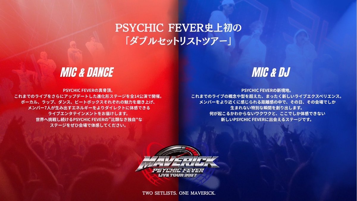 psyfe_member's tweet photo. 2027年47都道府県でライブ🔥✨

初のダブルセットリストツアー🟥🟦

僕たちの音楽を
色々な形で体感してください🤝✨

#PCF_MAVERICK

#PSYCHICFEVER
#中西椋雅(RYOGA) https://t.co/aOjQfxDkKm