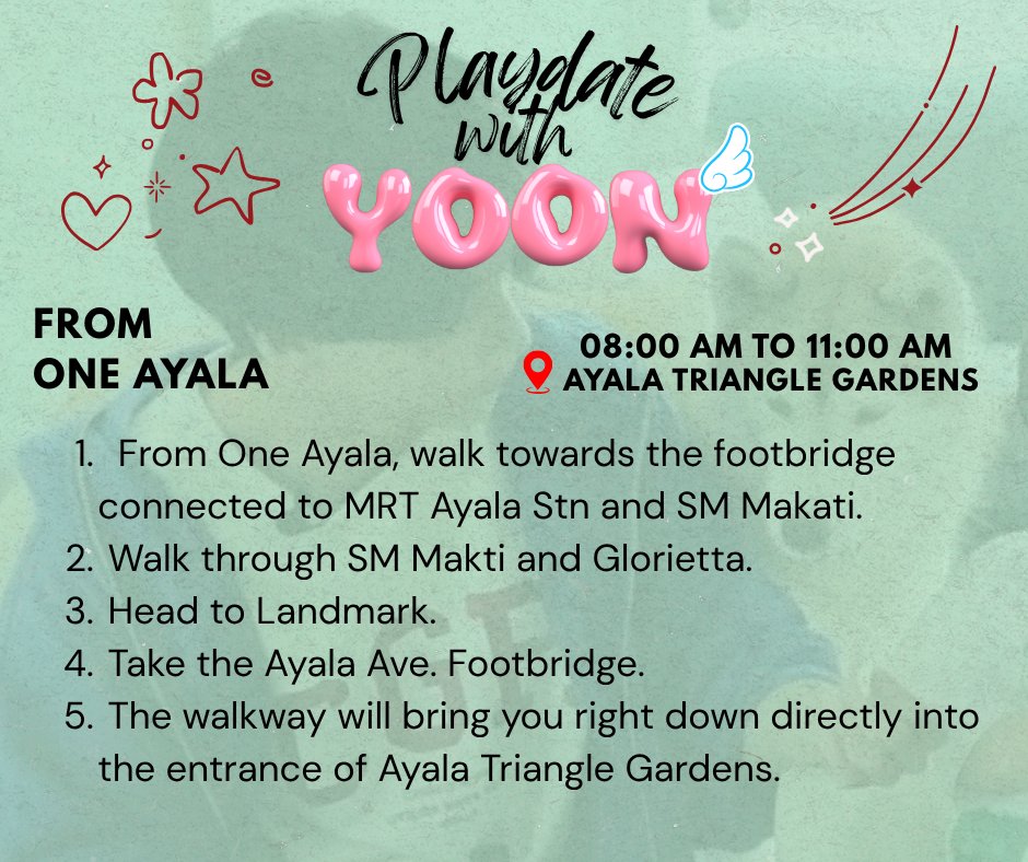 zkdlscoups's tweet photo. Hi carat furrends! 🐾 D-2 until our playdate with the rescues yay 

🐶 #PlayWithYoon : 1004, a private walk with Biyaya Rescues
📅 October 4th, 08:30AM
📍 Ayala Triangle Gardens

Here are the simplest commute options to get you to Ayala Triangle Gardens 🌳
📍 https://t.co/vHfz1y9OPK

You may save this guide for Sunday and plan your trip ahead. The rescues are excited to see you as well! Safe travels everyone.