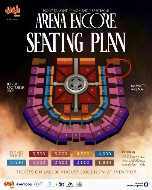 AL_ratcha's tweet photo. ขายบัตรคอนเสิร์ตน้องนนท์ ต่อจ้า  
วันที่ 4 Oct จ้า โซน T โซนบัตร 3,000 ไม่บวกเพิ่มจ้า เรากับน้องไปไม่ได้ เนื่องจากติดน้ำท่วมจ้า 🥹 ใครสนใจ ทักได้เลยจ้า หรือสะดวก add line ID: altjk 
ใครสะดวกฝากไปร้องเพลงกับน้องนนท์แทนหน่อยนะ 😭
#THEMOMENT_ARENAENCORE
#NONTTANONT
#LOVEiSSHOWBiZ https://t.co/0R15DQh4iA