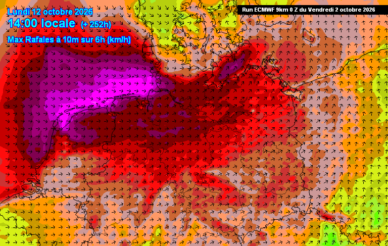 sturmwetter1703's tweet photo. +++ #ECMWF 00z Lauf wieder mit #Sturmtief🌀🔴🟣 gen Mitte Oktober +++
Demnach im NW/Norden von #Deutschland teils schwere Sturm-/orkanartige Böen. An der Nordsee #Orkanböen!
Mal sehen, ob die weiteren Läufe/Modelle diese Lösung auch rechnen. https://t.co/9JwruaQUn4