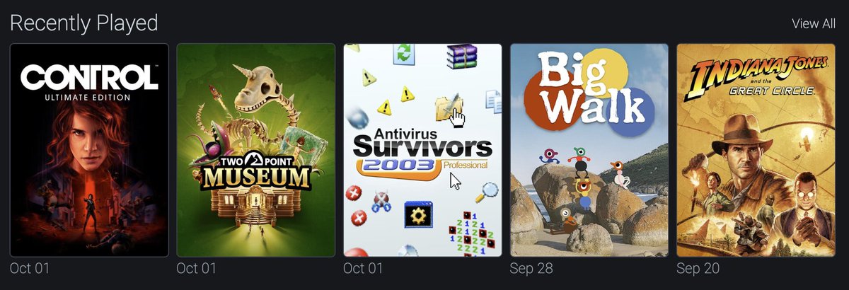 BackloggdApp's tweet photo. A new month of #BackloggdWeekly has begun! What's been on your recently played? https://t.co/2WfY6QqW2j