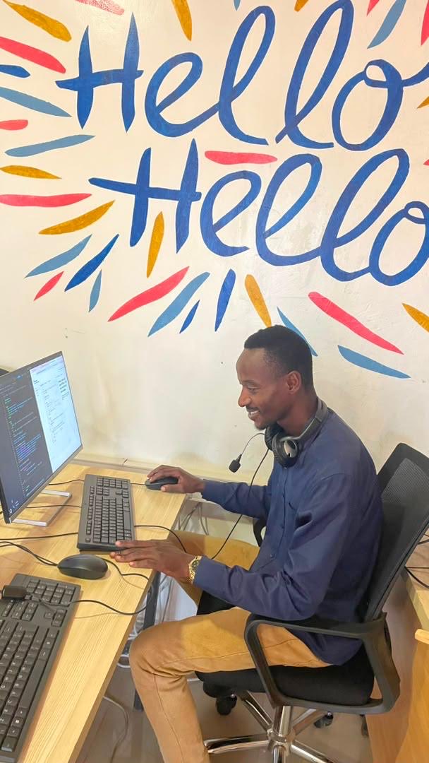 AlightRwanda's tweet photo. Meet Serge, 35, learning to code in Kiziba Refugee Camp and building a website with hopes of launching a refugee led organization.  His story is shaping @AlightRwanda’s co-creation approach and inspiring Future Ground—a hub for tech, innovation &amp; opportunity. https://t.co/s5XVdUEb8m