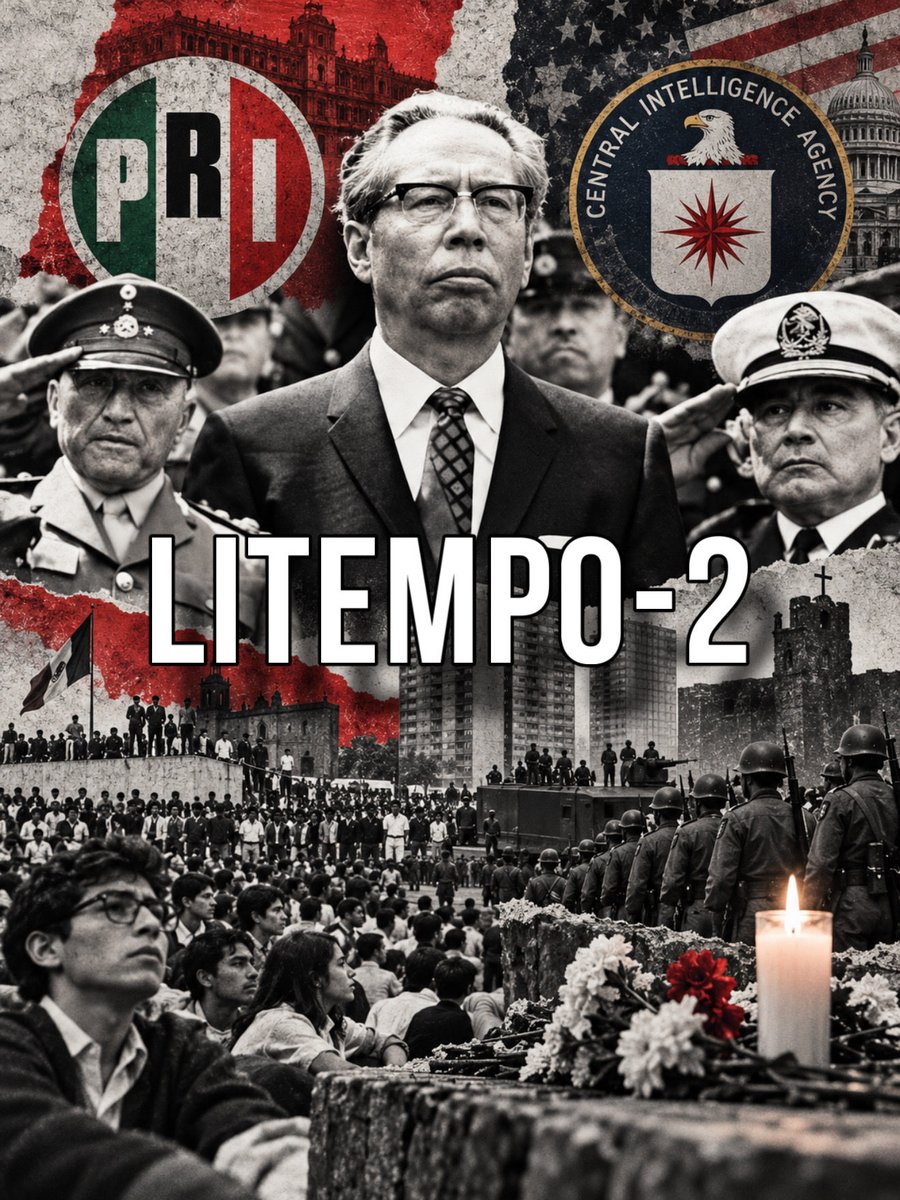 Rocha4T's tweet photo. OYE IMBÉCIL @FelipeCalderon, ESTO SÍ FUE UNA DICTADURA:

Gustavo Díaz Ordaz, priísta y expresidente de México, encabezó un régimen autoritario.

Mientras hablaba de orden, respondió con violencia y censura a quienes exigían libertades.

El movimiento estudiantil de 1968 no pedía una guerra: pedía diálogo, justicia y democracia.

La respuesta del PRI fue perseguir, detener y silenciar, asesin4r y desaparecer a jóvenes.

El 2 de octubre, en Tlatelolco, la represión alcanzó su expresión más cruel.

El Estado disparó contra su propia Pueblo y luego quiso imponer el silencio con Televisa. No se nos olvida Jacobo Zabludovsky, con su “hoy es un día soleado”.

Documentos desclasificados identifican a Díaz Ordaz con el criptónimo LITEMPO-2, dentro de una red de informantes de la CIA en las altas esferas del gobierno mexicano. 

Que una agencia extranjera recibiera información de funcionarios mexicanos sin transparencia ni control público fue una afrenta a la soberanía nacional.

La CIA no sustituye la responsabilidad del gobierno mexicano por la matanza: esa responsabilidad política recae en quienes ordenaban y ejecutaban la represión.

En 1969, Díaz Ordaz dijo asumir la responsabilidad por las decisiones de su gobierno. 

Pero después, su cinismo volvió a quedar al descubierto.

Años más tarde dijo sentirse orgulloso de 1968, como si la violencia fuera un triunfo. 

No hay orgullo posible frente a estudiantes asesinados, heridos y desaparecidos.

Tlatelolco no fue una defensa de la patria: fue el abuso del poder contra el pueblo.

Recordar también es exigir verdad, justicia y garantías de que no se repita.

A las voces jóvenes no se les debía una bala: se les debía escucha y libertad.

Ni perdón ni olvido. ¡2 de octubre no se olvida!