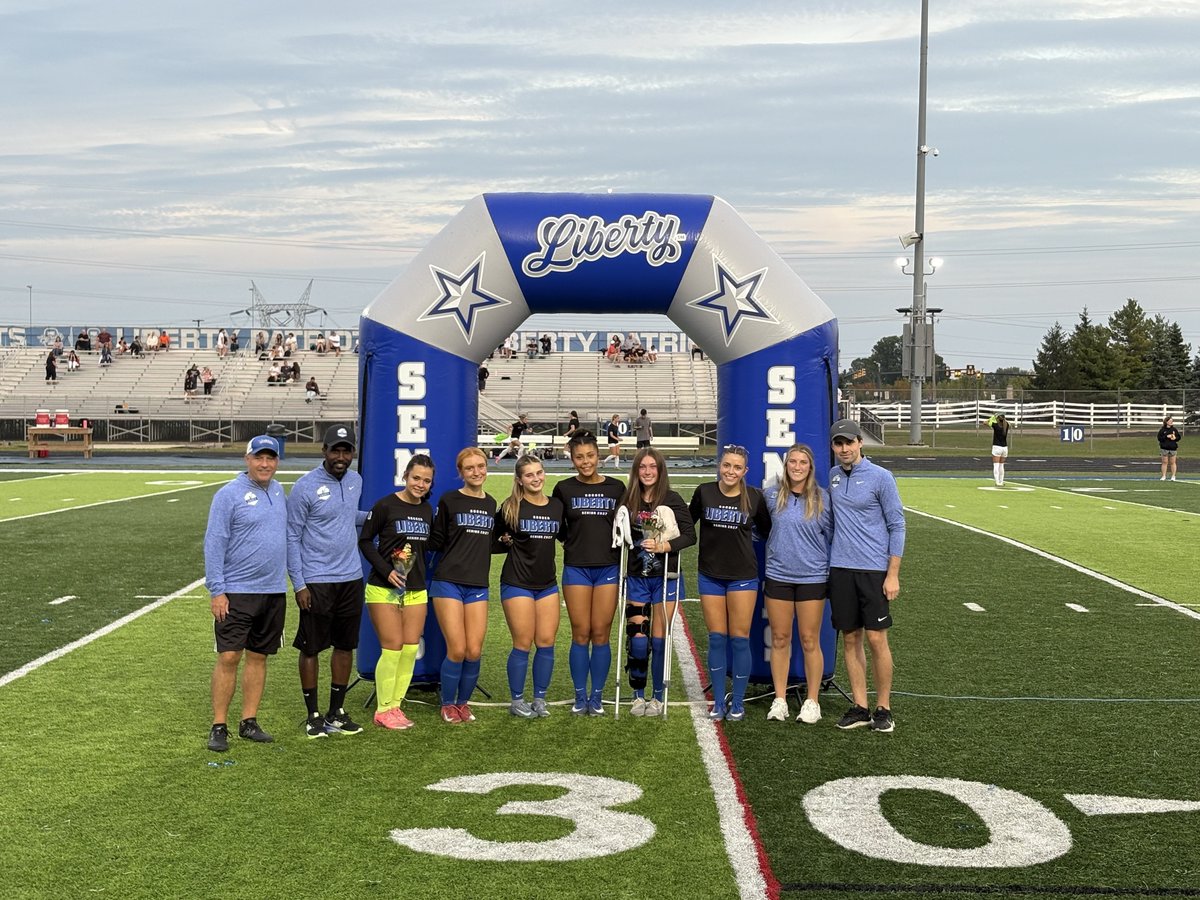 LHSAthleticDept's tweet photo. โฝ๏ธ | SENIOR NIGHT
Last night our Girls Soccer program celebrated their seniors in the Class of 2027 with a 2-0 victory over Delaware Hayes!
Congrats to these young ladies and thank you for everything you've given the program during your time as a Patriot!
#TheLibertyWay https://t.co/2uQTOX4mkT