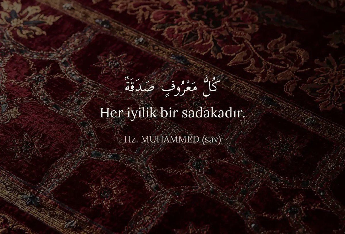 sukunnettt's tweet photo. Her iyilik sadakadır.. https://t.co/LCeTYrffmr