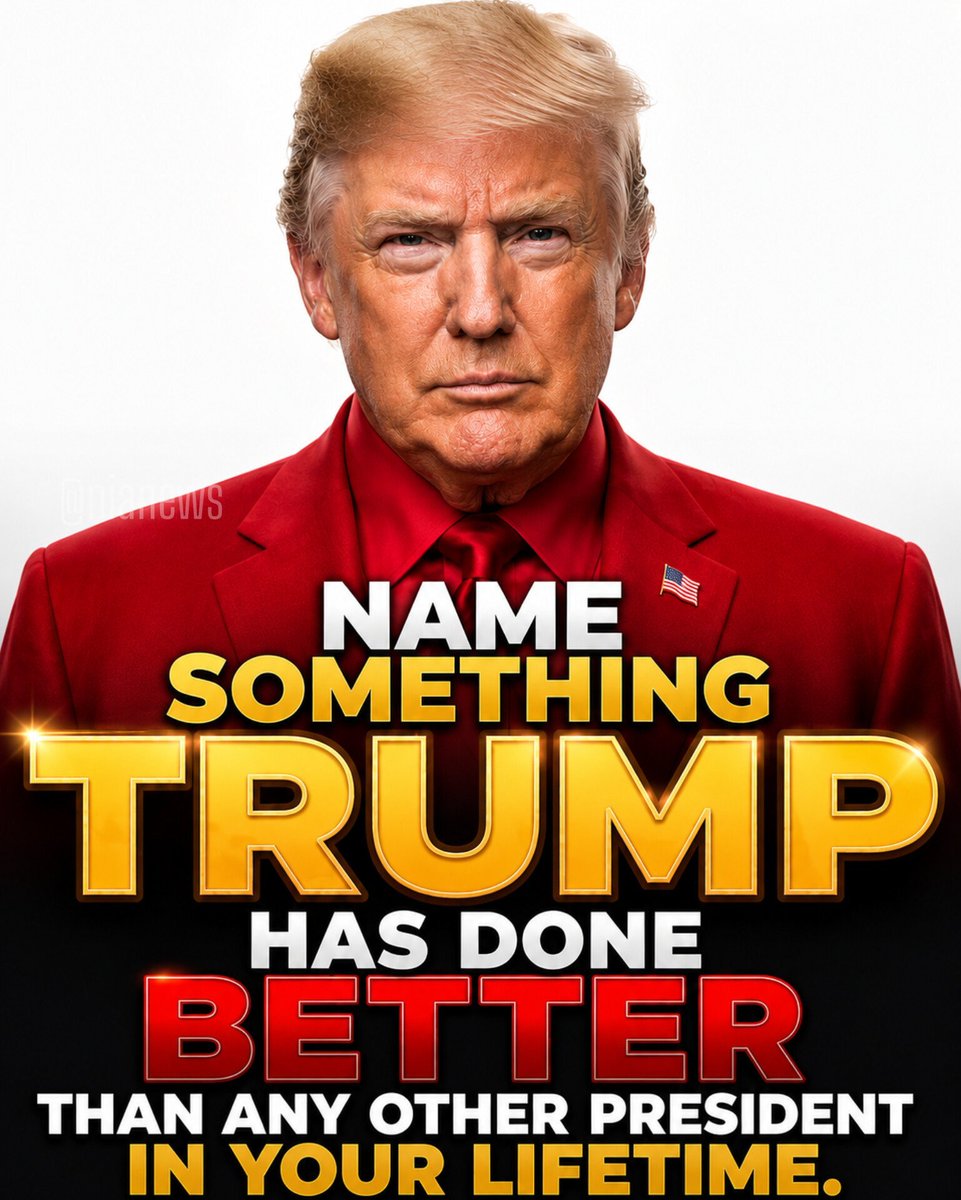 Maria0128tpn's tweet photo. Name one thing Trump has done better than Any other president in your lifetime? https://t.co/qSmKskZX3U
