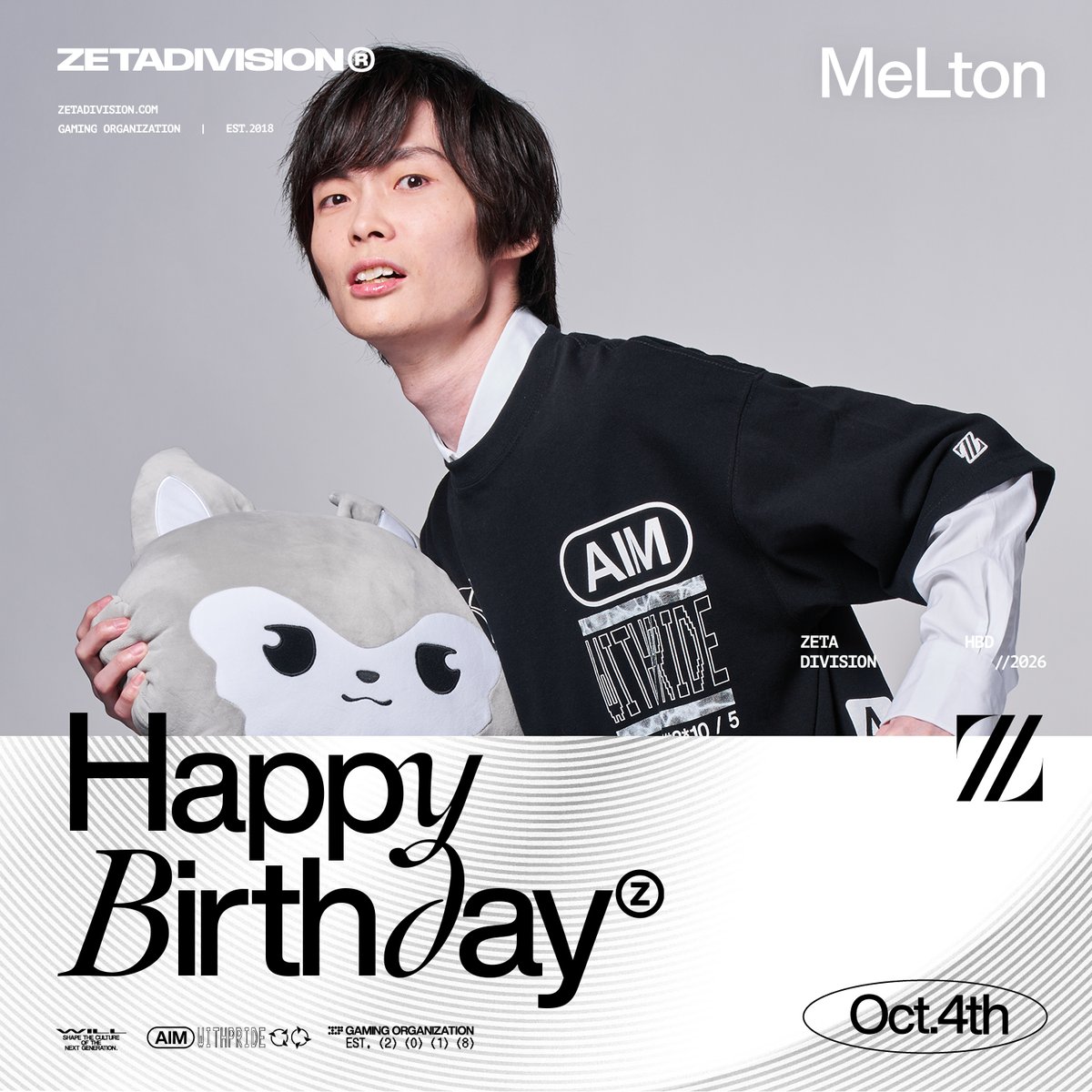 zetadivision's tweet photo. ⚡️HBD @MeLton_fps 🥳🎂🎉

記念すべき30代にONIKOGIスタイルで突入🚲
今年もサーカスはほどほどに🎪 https://t.co/zwYceYbGgX