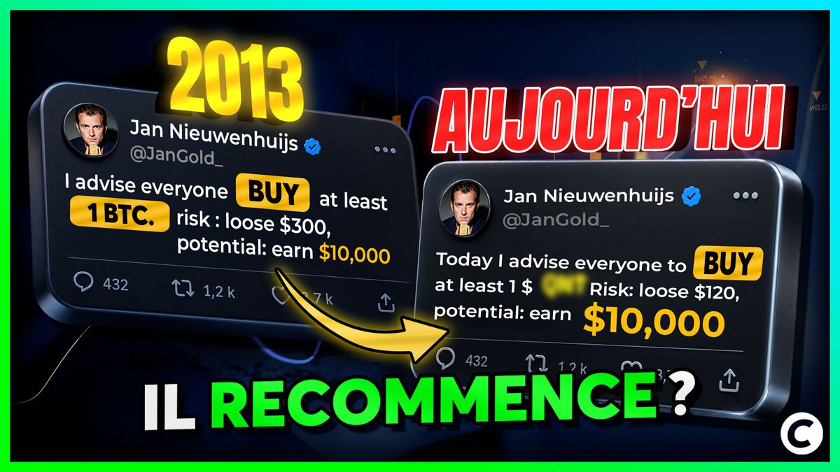 LeJournalDuCoin's tweet photo. 📺 En 2013, il conseillait déjà de miser sur Bitcoin. Aujourd’hui, il affirme que 120 $ placés sur QNT pourraient devenir 10 000 $. Prédiction géniale ou simple FOMO ?

On a creusé Quant, son token et ce qui se cache vraiment derrière ce pari, dans notre dernière vidéo.

À visionner ici ➡️ https://t.co/UdeLtclCaO