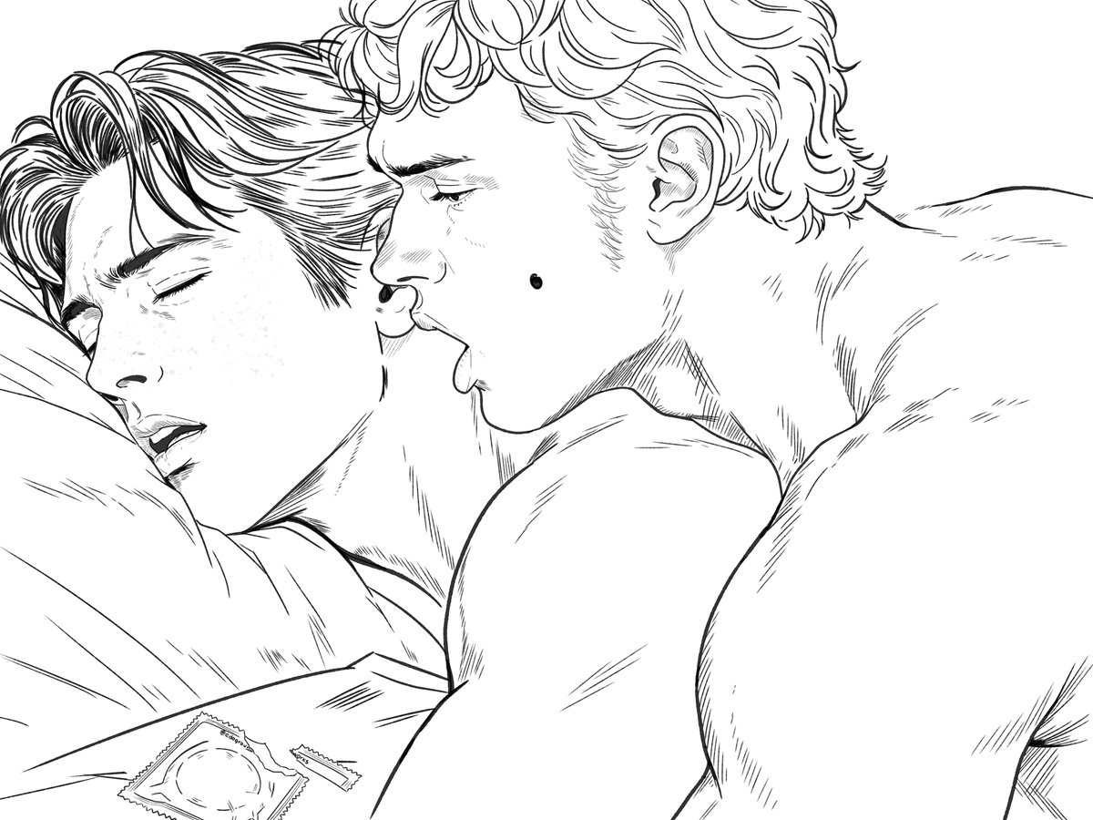 Edogroundworks's tweet photo. Day 1 - Condoms (I know I'm late to the party) 
#kinktober #hollanov #heatedrivalry

Giving Kinktober a go, fully aware my ass probably won’t make it to the end. And judging by this late start, we’re treating the schedule as a suggestion 💀 https://t.co/S08jNT0n31