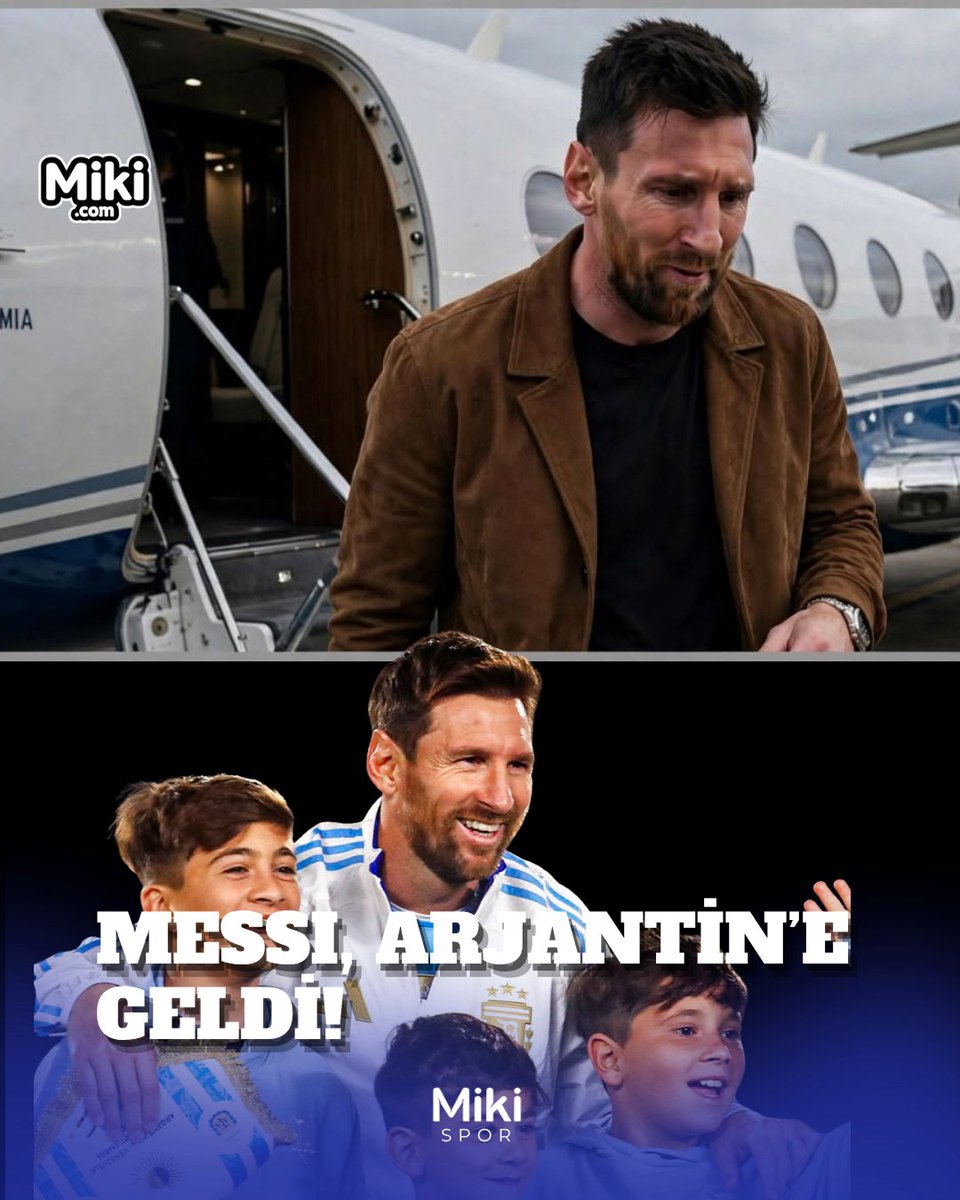 mikisportr's tweet photo. MESSI, ARJANTİN’E GELDİ!

Messi ve ailesi, Arjantin’in Rosario kentine ulaştı.

Salı günü oynanacak karşılaşma, Messi’nin Arjantin formasıyla son maçı olabilir.

21 yıllık mavi-beyazlı maceranın ardından, Arjantin Milli Takımı kariyerinde duygusal bir gece yaşanması bekleniyor. https://t.co/SM1NAa7ZCg