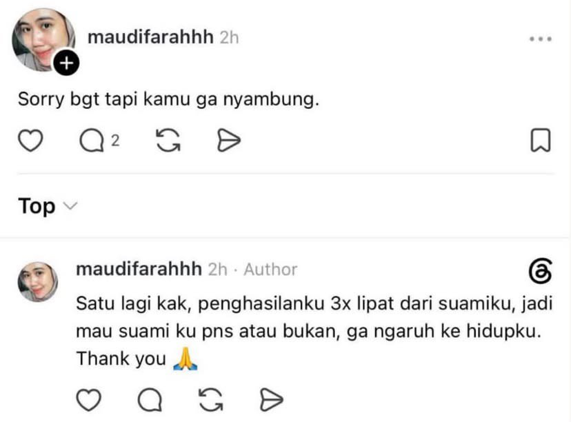 keluhkesahkonoh's tweet photo. Pernikahan itu tentang realitas hidup, bukan sekadar estetika konten.

Sebagai sesama wanita, gue mau berbagi sudut pandang jujur buat para pria: hindari membangun rumah tangga dengan wanita yang menjadikan media sosial sebagai kompas moral dan standar kebahagiaannya.

Kenapa? Karena media sosial sering cuma menampilkan puncak gunung es: liburan mewah, kejutan mobil baru, sampai gaya hidup konsumtif. Wanita yang terus-terusan melihat hal seperti itu bisa menganggapnya sebagai “standar minimum” kebahagiaan.

Akibatnya, mereka jadi sulit menghargai perjuangan finansial pasangannya di dunia nyata. Muncul sindrom “selalu kurang”.

Algoritma media sosial memang bikin orang terus membandingkan hidupnya dengan orang lain. Ketika pernikahan mulai diukur dari apa yang dimiliki orang lain di Instagram atau TikTok, rasa syukur bisa hilang.

Rumah yang nyaman atau nafkah yang cukup akhirnya tetap terasa kurang.

Padahal hubungan yang sehat juga butuh privasi. Tapi media sosial seolah menuntut semuanya dipamerkan, mulai dari kemesraan sampai konflik.

Sosmed juga menciptakan ilusi bahwa pasangan yang “sempurna” itu harus kaya, romantis setiap saat, paham estetika, dan selalu peka tanpa perlu diajak bicara.

Doktrin seperti ini bisa mengikis empati. Mereka lupa kalau suami juga manusia biasa yang bisa capek, stres, dan punya keterbatasan.

Pernikahan nyata pasti punya ujian: sakit, PHK, rasa jenuh, dan berbagai masalah hidup lainnya. Wanita yang terlalu hidup dalam gelembung media sosial bisa jadi nggak siap menghadapi realita tersebut.

Ketika kehidupan nyata ternyata nggak seindah feeds influencer, mereka bisa lebih mudah menyerah atau mencari pelarian.

Carilah wanita yang tetap membumi dan hidup di dunia nyata. Wanita yang menilai laki-laki dari karakter, tanggung jawab, dan bagaimana dia diperlakukan, bukan dari seberapa pantas pasangannya dipamerkan di story media sosial.

Karena rumah tangga itu tentang kerja sama, bukan pameran.