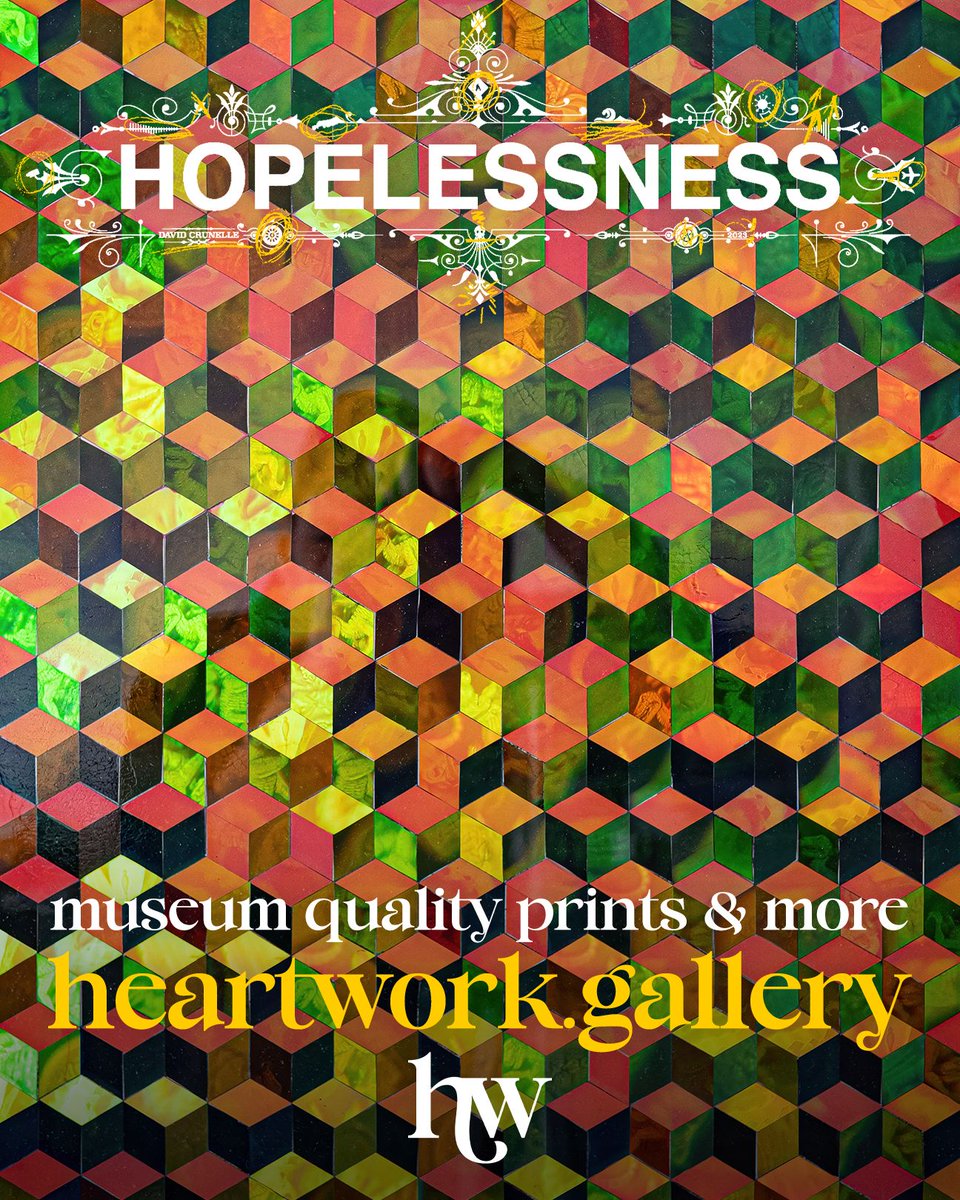 HRTWRKGallery's tweet photo. David Crunelle "Hopelessness"
♡ https://t.co/DBvc2xD2CP

David Crunelle's Hopelessness series transforms discarded images and forgotten relics into intricate visual quilts, preserving fragments of beauty from a disappearing world. Select works now available in print form. https://t.co/QEBvZOUmyf