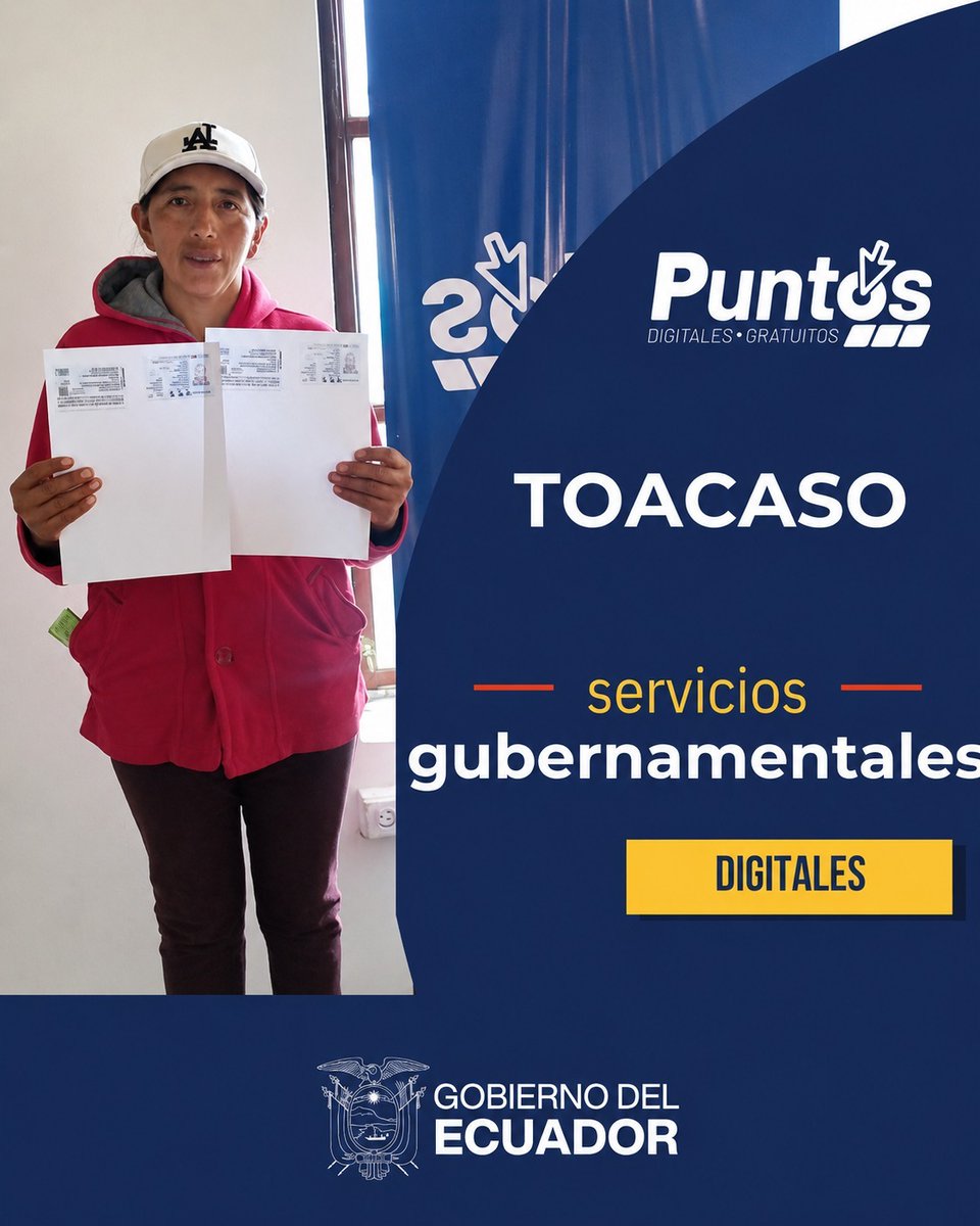 PDGToacaso's tweet photo. Punto Digital Gratuito Toacaso invita a niños, jóvenes y adultos a visitar nuestro espacio diseñado para fortalecer las habilidades digitales.
Durante tu visita podrás acceder a:
Uso gratuito de computadoras e internet.
Apoyo para realizar trámites y servicios en línea. https://t.co/nx1LHj2mI7