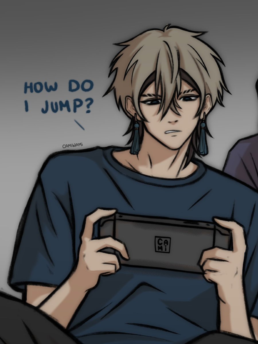 camii_wami's tweet photo. i love the concept of jabber being a nerd and teaching zanka how to play his little nerd games. 

also ty for 300 followers!! <3

#janka #gachiakuta https://t.co/6fc2JuGDgm
