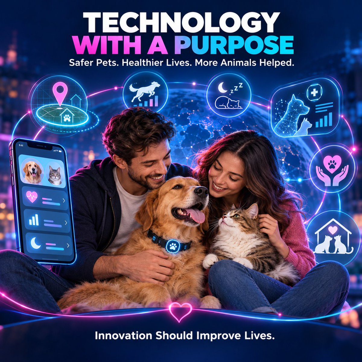 peledag's tweet photo. Technology should do more than impress people—it should improve lives.

At PawPular, we’re building technology to help pet parents keep their animals safer, healthier and more active, while creating new ways to support adoption and animals in need.

From our app and AI-powered pet wellness to our upcoming wearable tracker, every feature must solve a real problem for pets and the people who love them.

Innovation is exciting, but innovation with purpose can change lives. 🐾❤️

#pawpular #web3forgood #pets #adoptdontshop