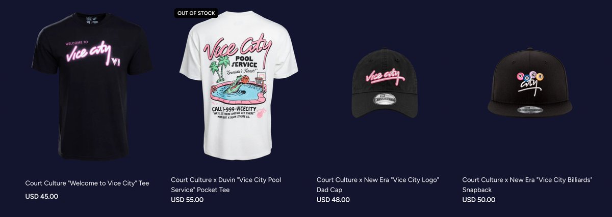 NotForYouIN's tweet photo. 🚨 NEW GTA 6 MERCH JUST DROPPED! 🌴🔥

Rockstar is expanding the Vice City collection with a whole lineup of GTA 6-inspired clothing and accessories.

👕 T-Shirts — $45–$55
🧥 Hoodie — $100
🧢 New Era Caps — $48–$50
👚 Crewneck — $110

Some of the designs include “Welcome to Vice City,” “I ❤️ Vice City,” “Goodtime State,” and classic Miami/Vice City-inspired artwork.

There are also collaborations with Duvin and New Era, giving the collection a proper 80s/90s Miami aesthetic.

And this appears to be only part of the upcoming GTA 6 merch lineup — Rockstar has already confirmed that more apparel and collectibles are coming to the Rockstar Store.

Which one are you buying? 👀