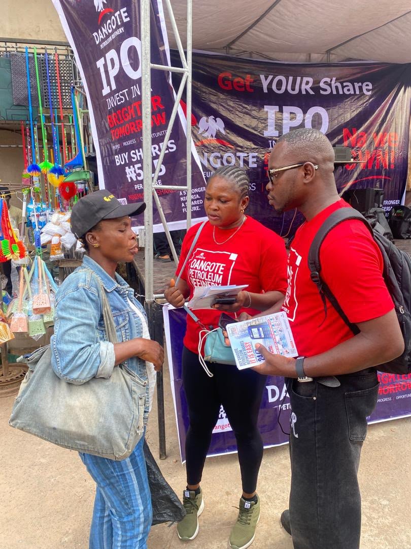 DangoteIPO's tweet photo. From Epe to Jakande, and down to Ibadan and Ilorin, the message remains the same: the #thepeopleIPO train keeps expanding, and we’re excited to welcome more Nigerians to Africa’s largest IPO.

Your street is Next!

#DangoteIPO #Dangoterefinery #DangoteAfrica https://t.co/Lw3qpzxFLX