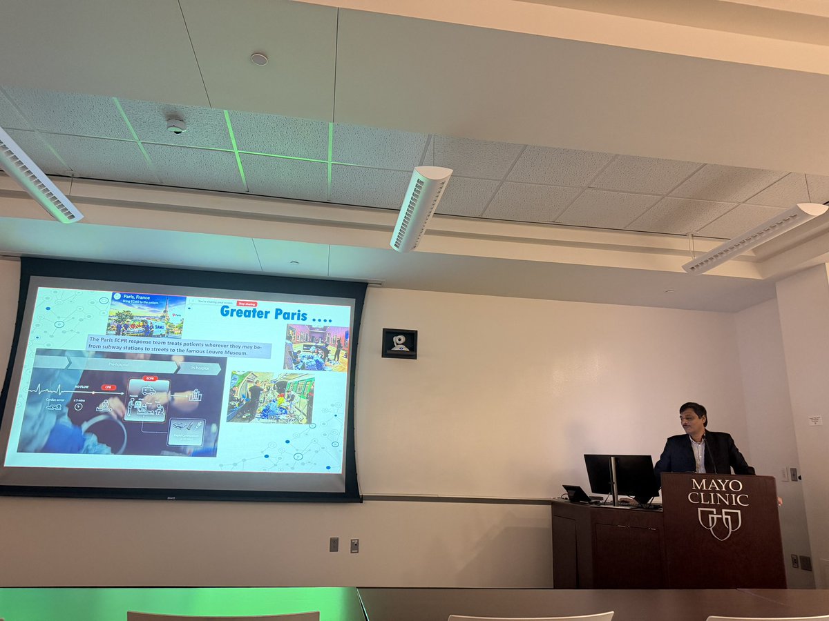 KalagaraHari's tweet photo. #ECPR 
An enlightening and great talk by  @KrKrramanathan on ECPR 🫀 !
Sustainable ECPR systems … How to get it right ? @MayoClinic 
Timing, selection, barriers, cost and many more ! @MayoClinicCCM @pkguru10 @sanjayCCM @AndreFGosling @pandompatam @Srivatsa34 @pmgjones @SCCM https://t.co/MuxWGqCtxN