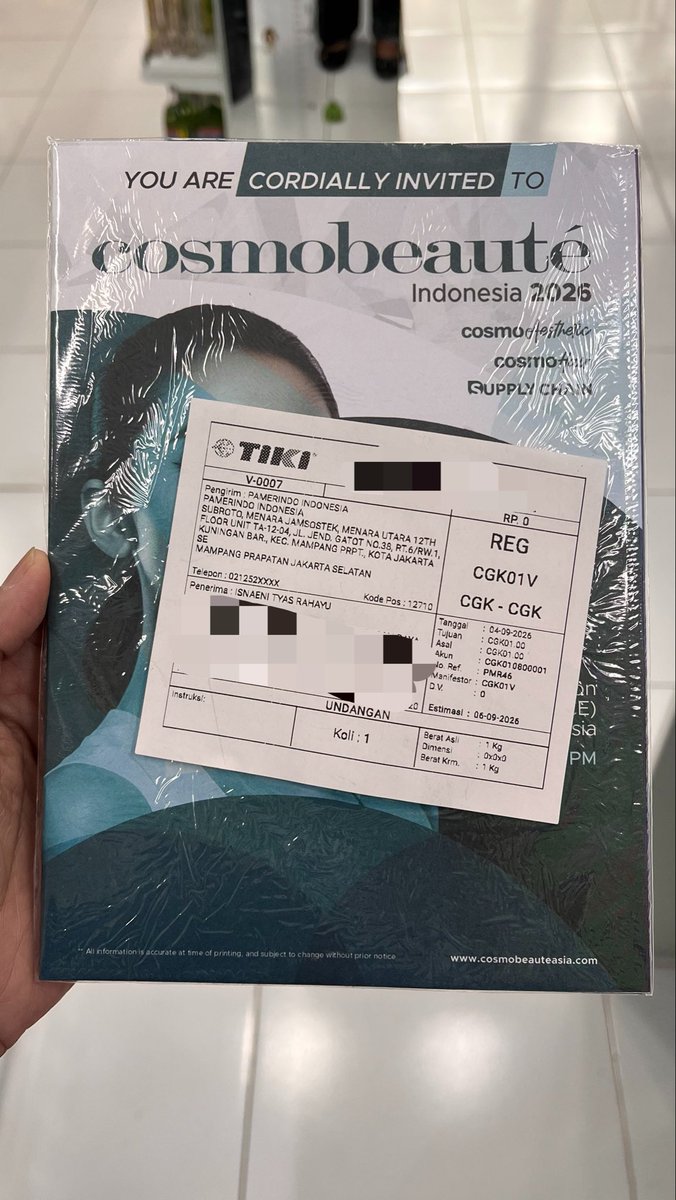 isnaenityas's tweet photo. Cosmobeauté Indonesia 2026 at ICE BSD 💞 https://t.co/JC9HiGLf9Y